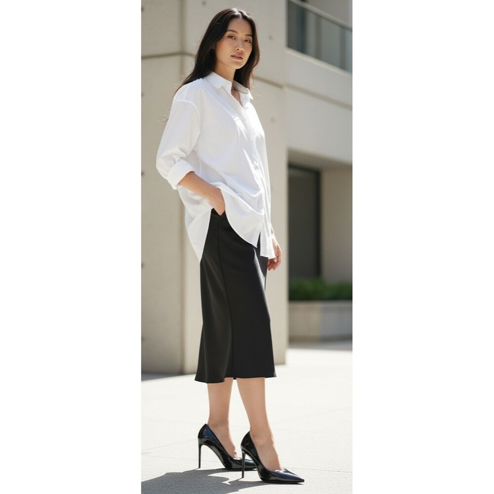 DESIGNER MNG BLACK FAUX PATENT LEATHER POINTED TOE HIGH HEEL PUMPS SHOES 8.M - Picture 11 of 16